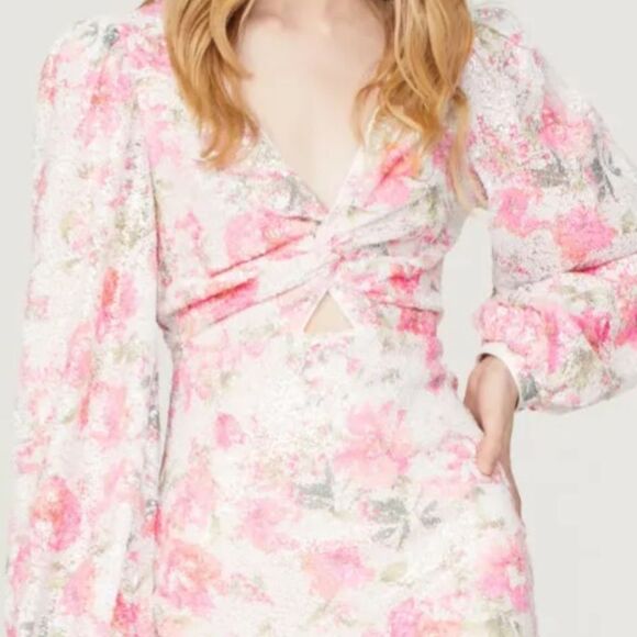 NWT One33 Social Vintage Floral Minidress sz 6 - Picture 2 of 8